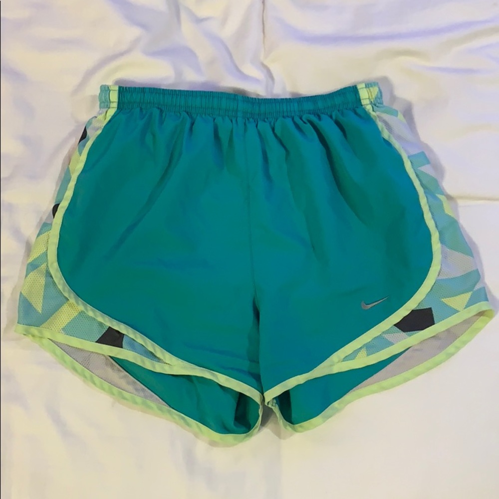 Green Nike Athletic Shorts